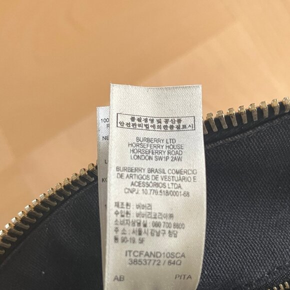 Burberry Banner Handbag/Tote Medium Tan Canvas/Leather - Picture 11 of 11